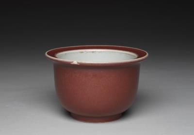 图片[2]-Pot stand with copper red glaze, Qing dynasty, Yongzheng reign (1723-1735)-China Archive